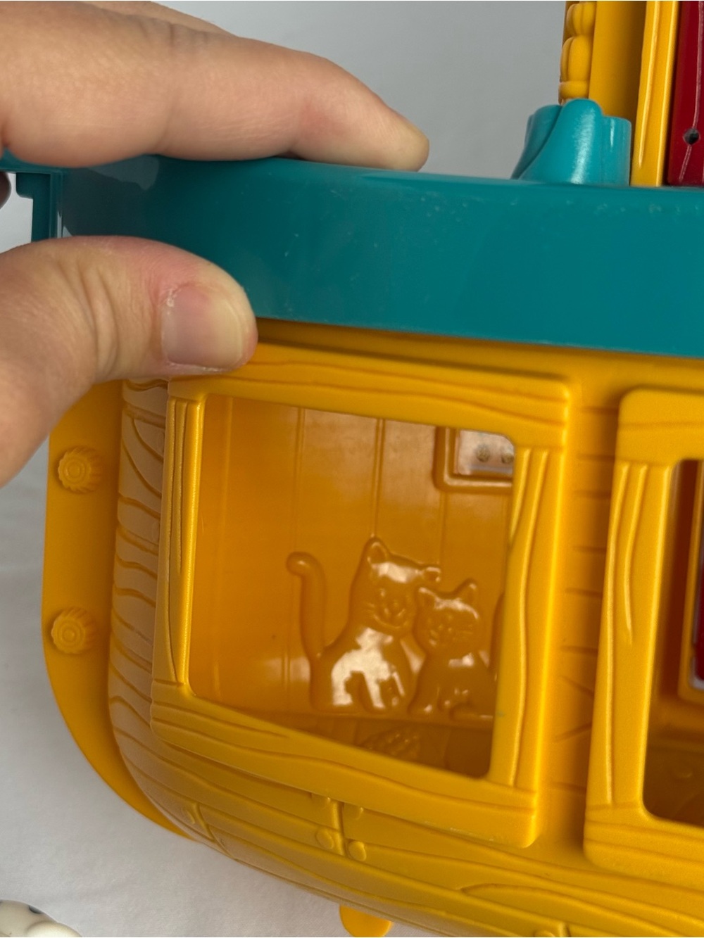 2005 Fisher-Price Little People Noah's Ark Playset with 3 Animal Figures READ DE - Picture 12 of 15